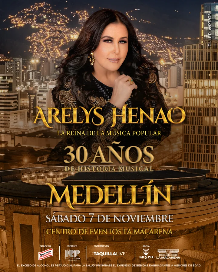 Cartel oficial de Arelys Henao